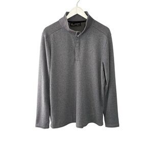 Under Armour gray 3 snap long sleeve golf pullover - XXL